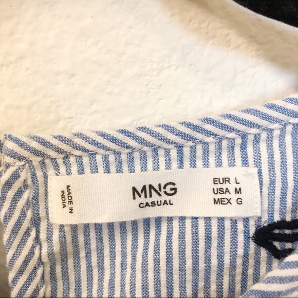 Blue and White Striped Tank Top Size L from MANGO - Picture 6 of 6